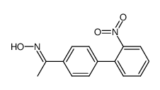1-(2'-nitro-[1,1'-biphenyl]-4-yl)ethan-1-one oxime结构式
