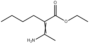 2-(1-Aminoethylidene)hexanoic acid ethyl ester Structure