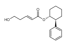 (1R,2S)-trans-2-phenyl-1-cyclohexyl (E)-5-hydroxy-2-pentenoate Structure