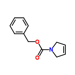 3-吡咯烷-1-甲酸苄酯结构式