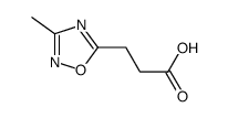 3-(3-甲基-1,2,4-噁二唑-5-基)丙酸结构式