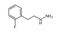[2-(2-氟-苯基)-乙基]-肼结构式