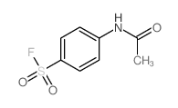 4-乙酰氨基苯磺酰氟结构式