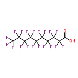 Perfluorocapric acid structure