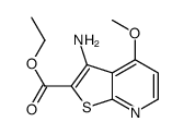 3-氨基-4-甲氧基噻吩并[2,3-b]吡啶-2-羧酸乙酯结构式