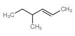 4-甲基-2-己烯(顺反异构体混合物)结构式