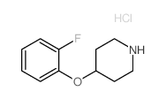 4-(2-氟苯氧基)哌啶(HCL)结构式