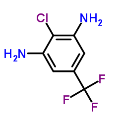 3,5-二氨基-4-氯三氟甲基苯结构式