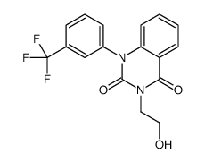 3-(2-hydroxyethyl)-1-[3-(trifluoromethyl)phenyl]quinazoline-2,4-dione Structure