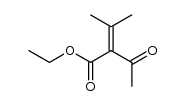 ethyl 3-oxo-2-(2-propylidene)butanoate结构式
