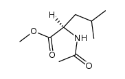 methyl (R)-2-(N-acetylamino)-4-methylpentanoate结构式