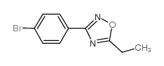 3-(4-溴苯基)-5-乙基-1,2,4-噁二唑结构式