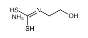 ammonium (hydroxyethyl)dithiocarbamate Structure