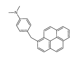 N,N-dimethyl-4-(pyren-1-ylmethyl)aniline结构式