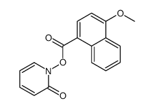 (2-oxopyridin-1-yl) 4-methoxynaphthalene-1-carboxylate结构式