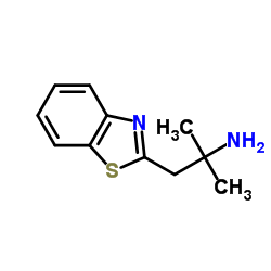 2-苯并噻唑乙胺,α,α-二甲基-结构式