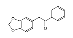 2-(1,3-苯并二氧代-5-基)-1-苯基-1-乙酮结构式