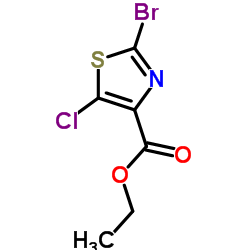2-溴-5-氯噻唑-4-羧酸乙酯结构式