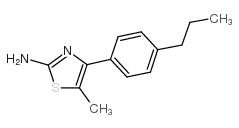 5-甲基-4-(4-丙基苯基)-1,3-噻唑-2-胺结构式