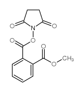 2-[(琥珀酰亚胺氧基)羰基]苯甲酸甲酯结构式