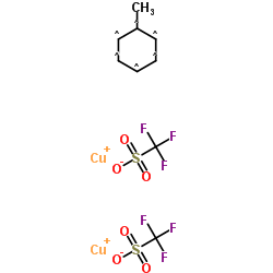 三氟甲烷磺酸亚铜甲苯络合物(2:1)结构式