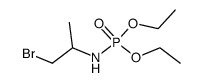 (2-bromo-1-methyl-ethyl)-phosphoramidic acid diethyl ester结构式