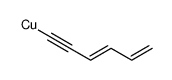 hexa-1,3-dien-5-yne, copper (I)-salt Structure