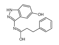 N-(5-hydroxy-1H-indazol-3-yl)-3-phenylpropanamide结构式