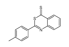 2-(4-methylphenyl)-3,1-benzothiazine-4-thione结构式