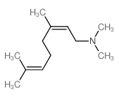 N,N,3,7-tetramethylocta-2,6-dien-1-amine结构式