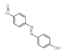 4-[(4-arsorosophenyl)hydrazinylidene]cyclohexa-2,5-dien-1-one Structure