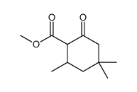 2,4,4-Trimethyl-6-oxocyclohexanecarboxylic acid methyl ester Structure