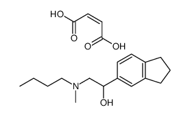 2-(Butyl-methyl-amino)-1-indan-5-yl-ethanol; compound with (Z)-but-2-enedioic acid结构式