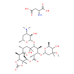 Erythromycin A 11,12-carbonate L-aspartate Structure