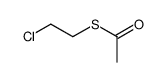 S-(2-chloroethyl) ethanethioate结构式