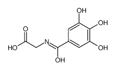 2-[(3,4,5-trihydroxybenzoyl)amino]acetic acid结构式