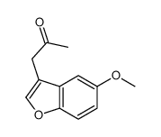 1-(5-methoxy-1-benzofuran-3-yl)propan-2-one结构式