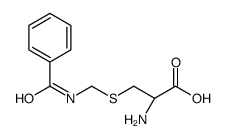 (2R)-2-amino-3-(benzamidomethylsulfanyl)propanoic acid结构式