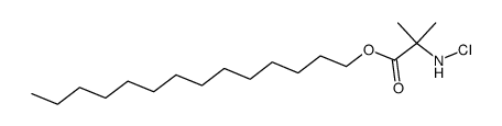 N-Chloro-α-aminoisobuttersaeure-n-tetradecyl-ester结构式