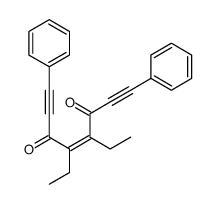 4,5-diethyl-1,8-diphenyloct-4-en-1,7-diyne-3,6-dione结构式