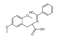 (2R)-2-benzamido-3-(2,5-dimethoxyphenyl)propanoic acid结构式