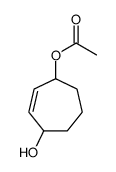 2-Cycloheptene-1,4-diol,monoacetate(9CI) structure