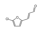 3-(5-chlorofuran-2-yl)prop-2-enal结构式