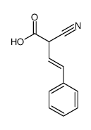 2-cyano-4-phenylbut-3-enoic acid Structure