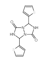 3,7-Di(2-thienyl)tetrahydro-1H,5H-(1,2,4)triazolo(1,2-a)(1,2,4)triazole-1,5-dione Structure