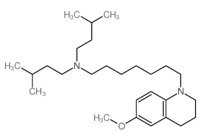 1(2H)-Quinolineheptanamine,3,4-dihydro-6-methoxy-N,N-bis(3-methylbutyl)-结构式