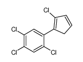 1,2,4-trichloro-5-(2-chlorocyclopenta-1,3-dien-1-yl)benzene Structure