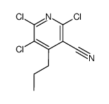2,5,6-trichloro-4-propyl-nicotinonitrile Structure