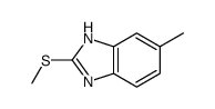 (9ci)-5-甲基-2-(甲基硫代)-1H-苯并咪唑结构式