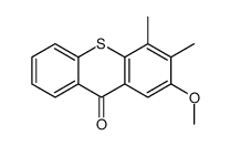 2-methoxy-3,4-dimethylthioxanthen-9-one结构式